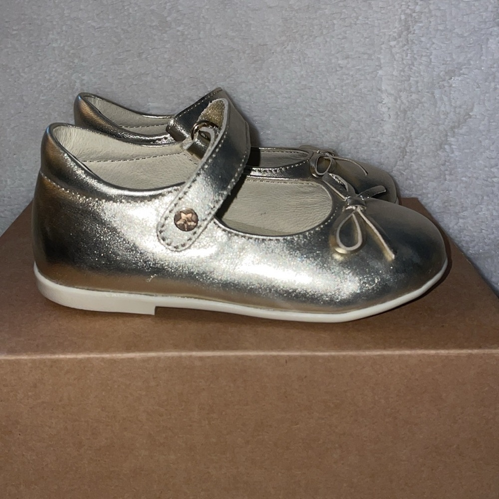 NWT Naturino Ballet Metallic in Platinum - Picture 11 of 16